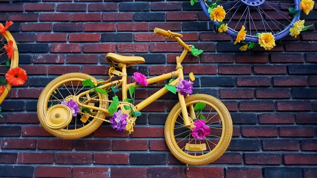 Organic Social Media Growth  - Bike on wall