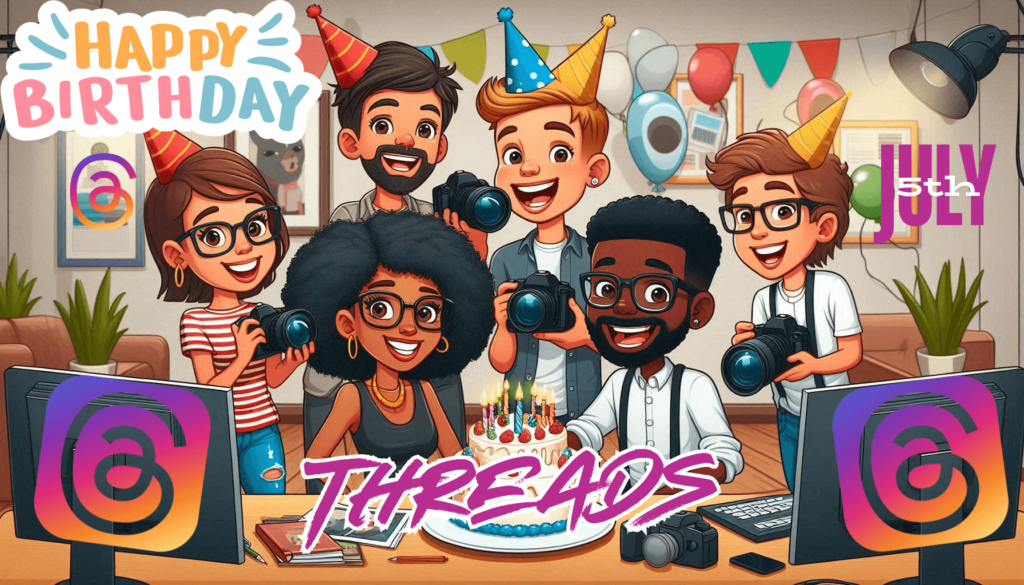 Happy Birthday Threads Card