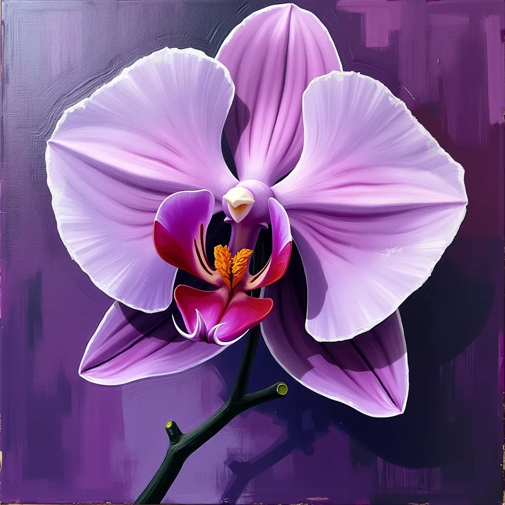 Abstract purple pastel orchid