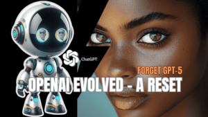 OpenAI Evolved - Banner Cover - AI Robot & Girl